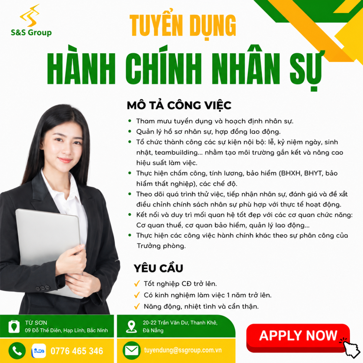 Cơ Hội Việc Làm Tại S&S GROUP Đà Nẵng
